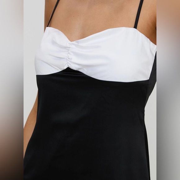 New with Tags Princess Polly Fabulous Mini Dress Black/White Size: 8 - Picture 5 of 11